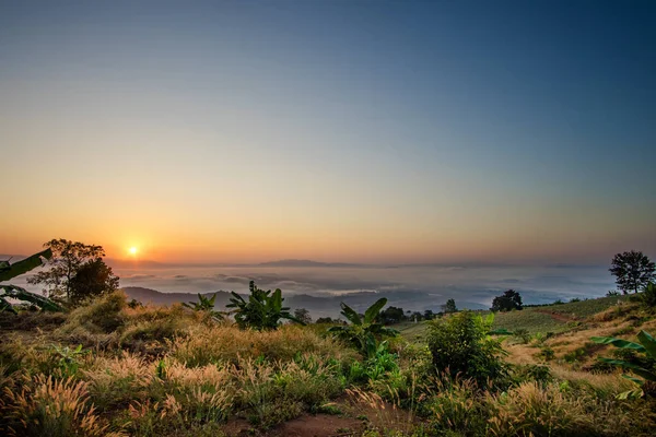 View point at Doi Sa-Ngo, Chiang Sean, Chiang Rai Province, Thai — Stock Photo, Image