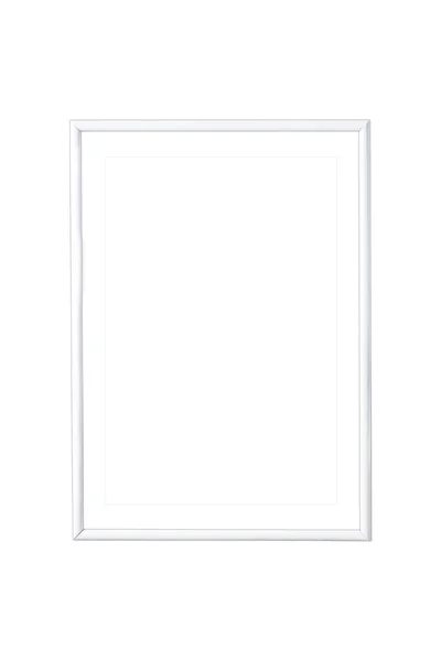 Quadro em branco branco em um fundo branco — Fotografia de Stock