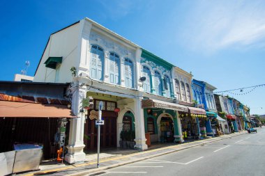 Phuket, Tayland-19 Ekim 2017, Phuket town, Tayland: 