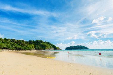 Güzel nai han beach phuket, Tayland.