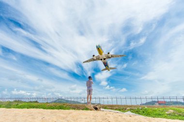 Phuket, Tayland - 23 Ekim 2017: Bangkok Airways uçak f