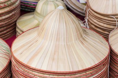 Palm bırak şapka içinde belgili tanımlık çarşı