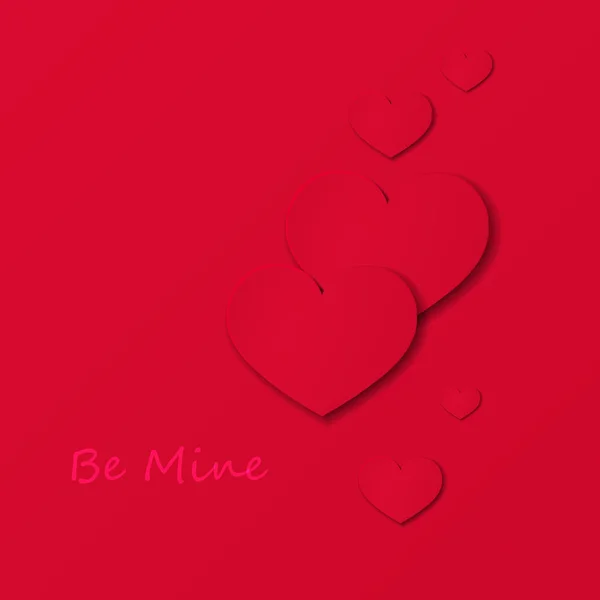 Be mine valentine card — Stock Vector