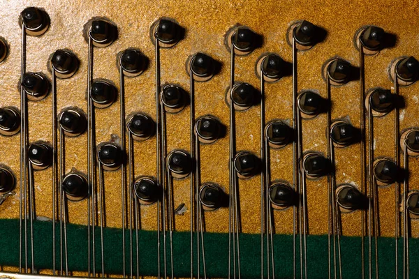 Piano strings sound tuning musi — Stock Photo, Image