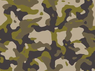 Dekor ve tekstil için kusursuz, soyut askeri kamuflaj deri modeli vektörü. Tekstil kumaş baskı ve duvar kağıdı avlamak için ordu maskeleme tasarımı. Moda ve ev tasarımı için tasarım.