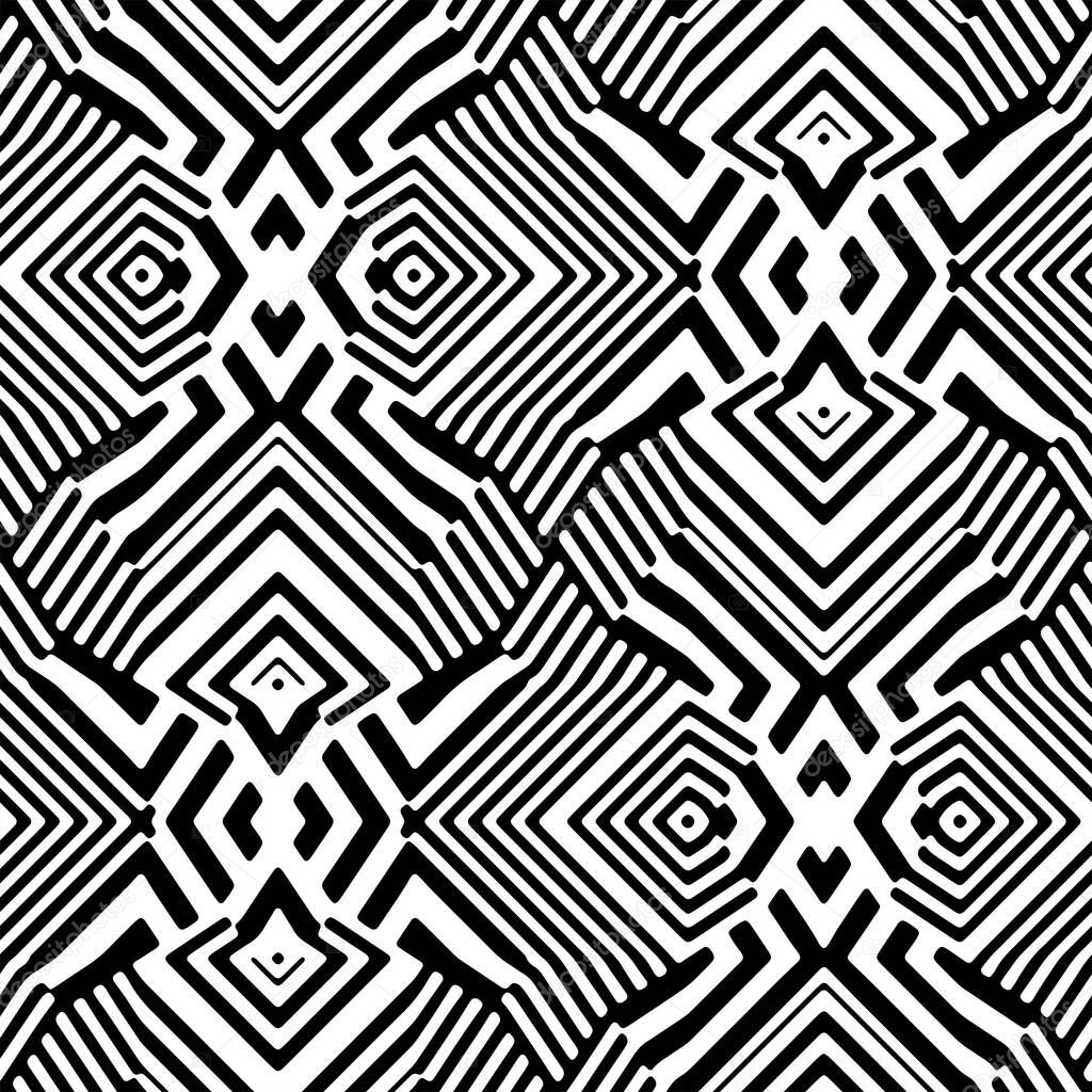 Full seamless modern geometric texture pattern for decor and textile. Black and white lines for textile fabric printing and wallpaper. Abstract multipurpose model design for fashion and home design