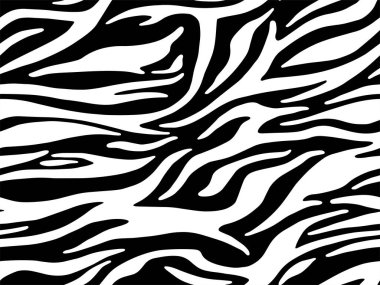 Zebra ve kaplan çizgileri için kusursuz duvar kâğıdı. Hayvan derisi desenli. Tekstil kumaş baskısı için siyah beyaz tasarım. Moda ve ev tasarımı uyuyor..