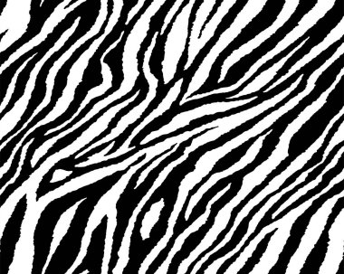 Zebra ve kaplan çizgileri için kusursuz duvar kâğıdı. Hayvan derisi desenli. Tekstil kumaş baskısı için siyah beyaz tasarım. Moda ve ev tasarımı uyuyor..