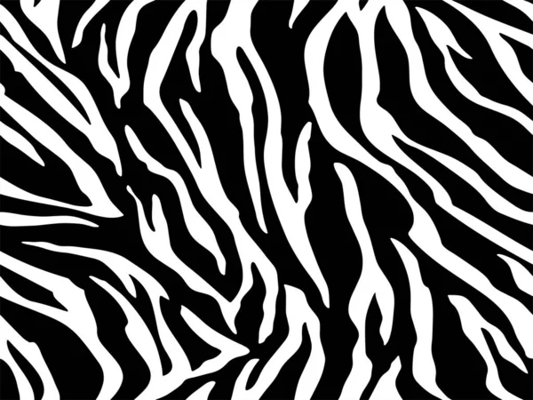 Papel Parede Completo Sem Costura Para Zebra Tigre Listras Padrão — Vetor de Stock