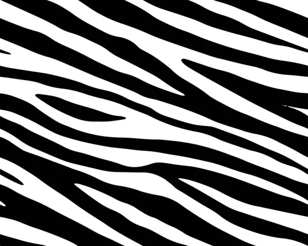 Plné Hladké Tapety Pro Zebry Tygří Pruhy Zvířecí Kůže Vzor — Stockový vektor