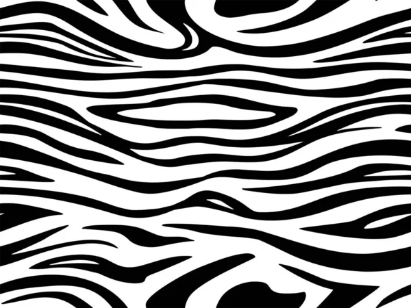 Carta Parati Completa Senza Cuciture Zebra Strisce Tigre Modello Pelle — Vettoriale Stock