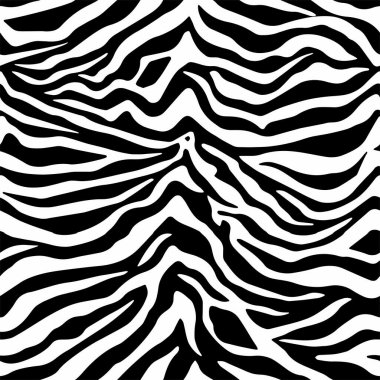 Tamamen kusursuz zebra ve kaplan çizgileri hayvan derisi desenli çizimler. Tekstil kumaş baskısı için siyah ve beyaz vektör tasarımı. Moda ve ev tasarımı uyuyor..