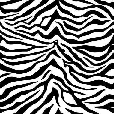 Tamamen kusursuz zebra ve kaplan çizgileri hayvan derisi desenli çizimler. Tekstil kumaş baskısı için siyah ve beyaz vektör tasarımı. Moda ve ev tasarımı uyuyor..