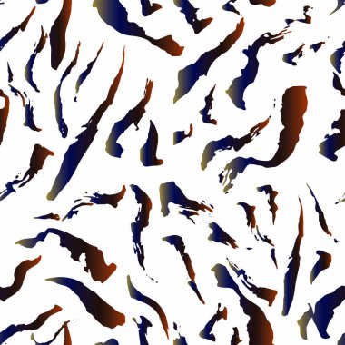 Tam dikişsiz kaplan ve zebra şeritli hayvan derisi deseni. Kaplan renkli tekstil kumaş baskı için tasarlanmış. Moda kullanımı için uygun.