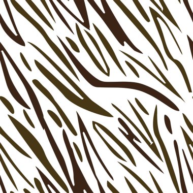 Tam dikişsiz kaplan ve zebra şeritli hayvan derisi deseni. Kaplan renkli tekstil kumaş baskı için tasarlanmış. Moda kullanımı için uygun.