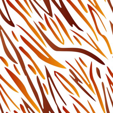 Tam dikişsiz kaplan ve zebra şeritli hayvan derisi deseni. Kaplan renkli tekstil kumaş baskı için tasarlanmış. Moda kullanımı için uygun.
