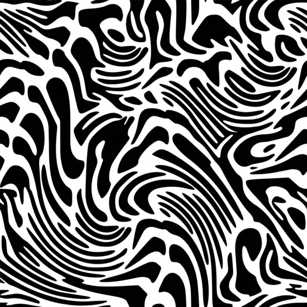 Papel Parede Completo Sem Costura Para Zebra Tigre Listras Padrão — Vetor de Stock