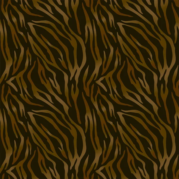 Tigre Sem Costura Completa Listras Zebra Padrão Pele Animal Design — Vetor de Stock