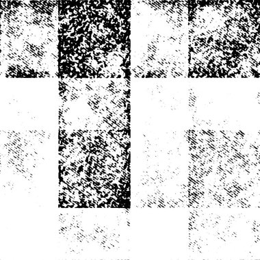 Kusursuz Sorunlu Soyut Düzen. Monokrom Doku Vektörü. Siyah ve Beyaz Elbise Kumaş Parmak izi. Tekstil ve Ev Dekorasyonu için Tasarım. 