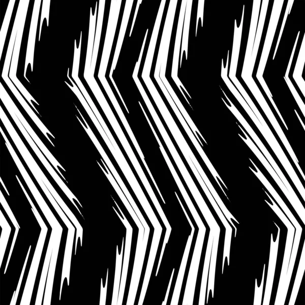 Full Seamless Background Stripes Black White Lines Vector Texture Vertical — Stock Vector