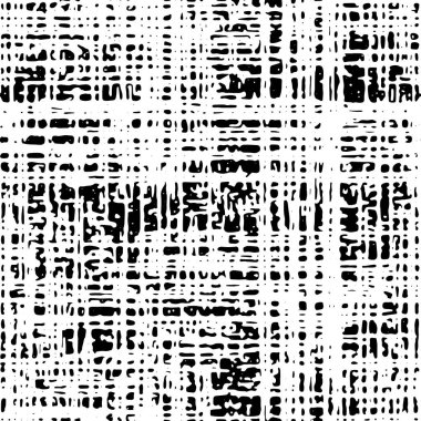 Kusursuz Soyut Desen. Monokrom Vektör. Siyah ve Beyaz Elbise Kumaş Parmak izi. Tekstil ve Ev Dekorasyonu için Tasarım. 