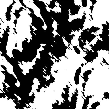 Kusursuz Soyut Desen. Monokrom Vektör. Siyah ve Beyaz Elbise Kumaş Parmak izi. Tekstil ve Ev Dekorasyonu için Tasarım. 