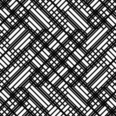 Dekor ve tekstil için kusursuz modern geometrik desen. Tekstil kumaş baskı ve duvar kağıdı için siyah beyaz çizgiler. Moda ve ev tasarımı için soyut çok amaçlı model tasarımı