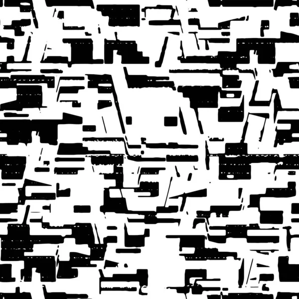 Patrón Abstracto Sin Costura Completa Vector Monocromático Vestido Blanco Negro — Vector de stock