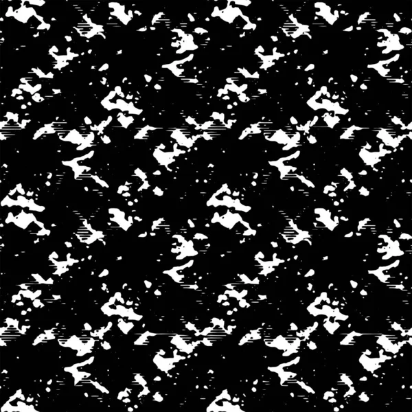 Patrón Abstracto Sin Costura Completa Vector Monocromático Vestido Blanco Negro — Vector de stock