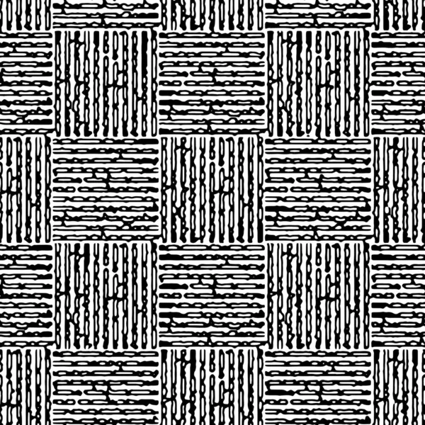 Pełny Bezszwowy Halftone Linie Wzór Tekstury Abstrakcyjny Wektor Monochromatyczny Czarno — Wektor stockowy