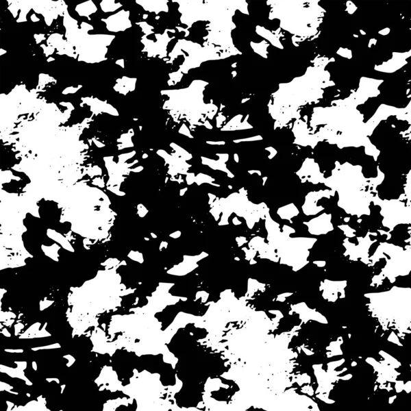 Повний Безшовний Абстрактний Шаблон Монохромний Вектор Чорно Біле Плаття Тканина — стоковий вектор