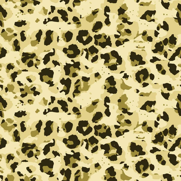 Modèle Complet Texture Peau Animal Guépard Léopard Sans Couture Conception — Image vectorielle