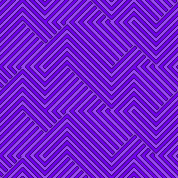 Volledige Naadloze Zigzag Geometrische Textuur Patroon Vector Voor Decoratie Paars — Stockvector