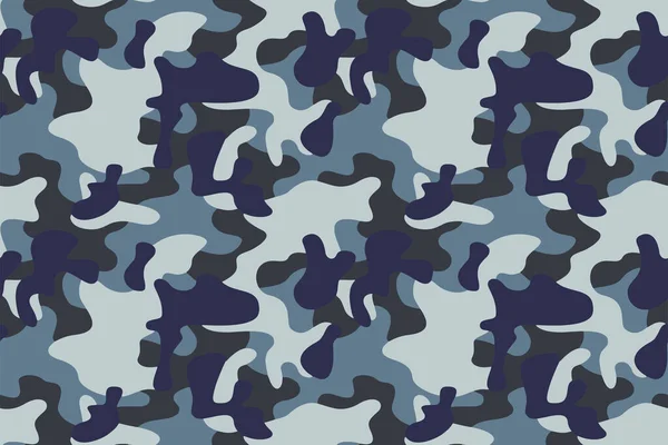 Vetor Padrão Pele Camuflagem Militar Completo Sem Costura Inverno Outono — Vetor de Stock