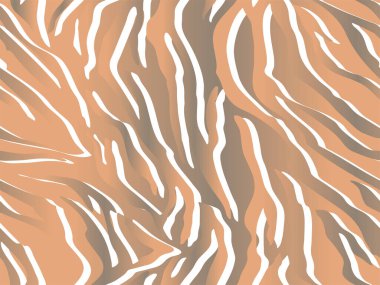 Tam dikişsiz kaplan ve zebra şeritli hayvan derisi deseni. Kaplan renkli tekstil kumaş baskı için tasarlanmış. Moda kullanımı için uygun.