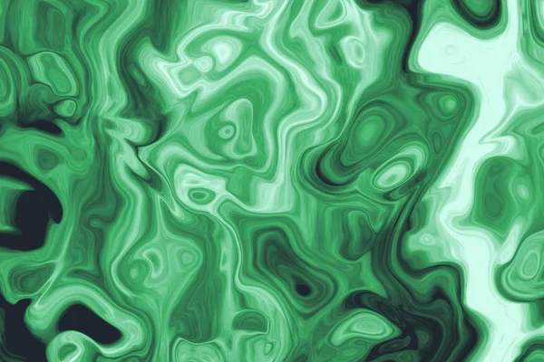 Abstract Background Imitation Malachite Rock Formation Effect Movement White Green — Foto de Stock