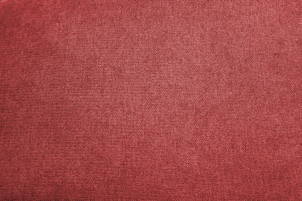 Closeup cor vermelha tecido amostra textura pano de fundo. Tecido para decoração design de interiores ou fundo abstrato . — Fotografia de Stock