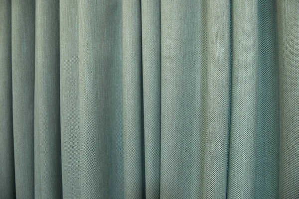 Cerrar luz color turquesa cortina textura fondo — Foto de Stock