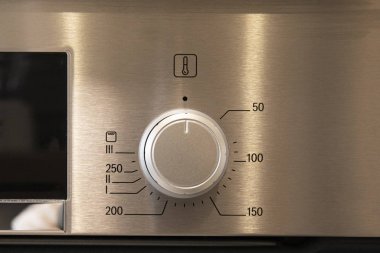 Modern mutfak soba kontrol paneli kapat