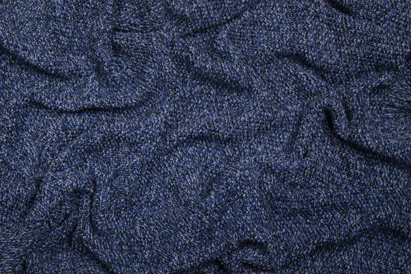 Klasyczny Niebieski Kolor Jednobarwny Tekstury Dzianiny Niebieska Dzianina Jersey Jako — Zdjęcie stockowe