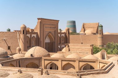 Itchan Kala kalesinin manzarası.