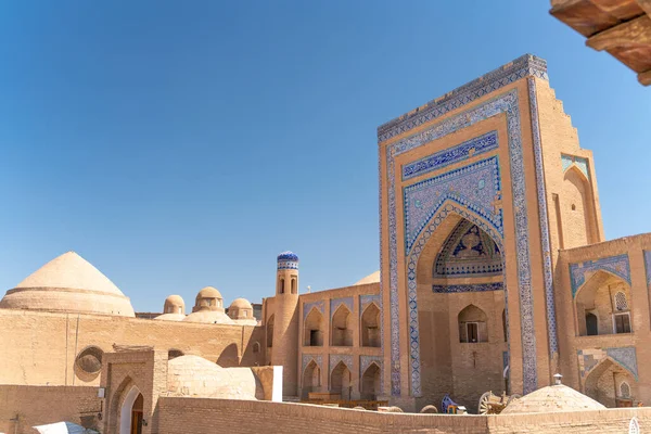 Het Uitzicht Beroemde Bazaar Straat Khiva — Stockfoto