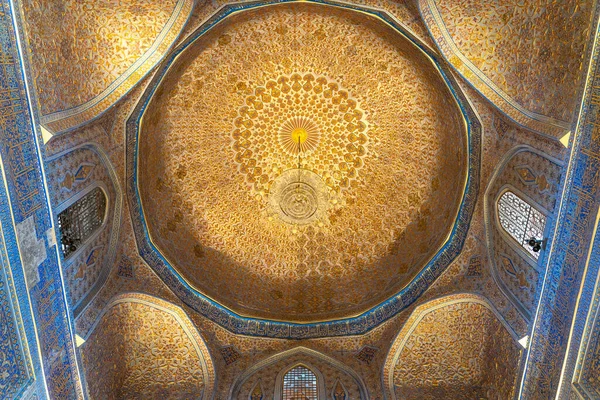 Innenraum Des Alten Usbekischen Grabes Amir Temur Maqbarasi Gori Amir — Stockfoto