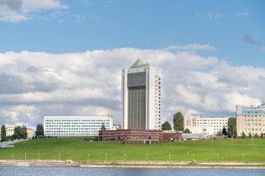 Cheboksary / Rusya -03.05.20: Cheboksary şehrinin manzarası
