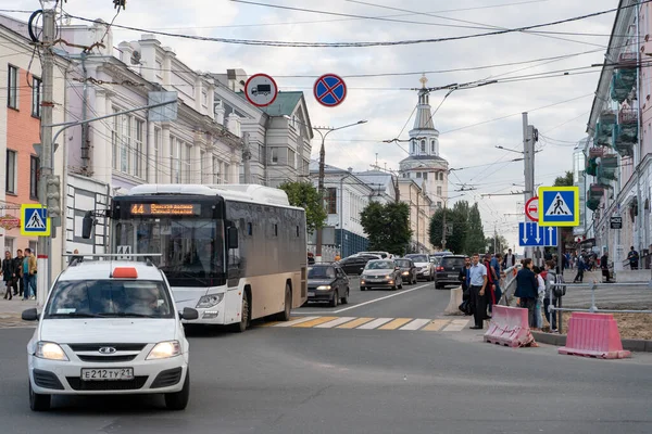 Cheboksary Rússia 2019 Vista Rua Karl Marx — Fotografia de Stock