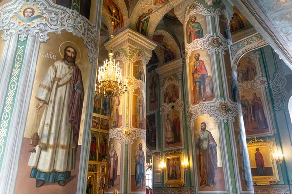 Внутри Православной Церкви Казанском Кремле Татарстане — стоковое фото