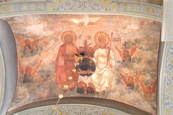 Внутри Православной Церкви Казанском Кремле Татарстане — стоковое фото