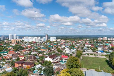 Samara şehrinin manzarası