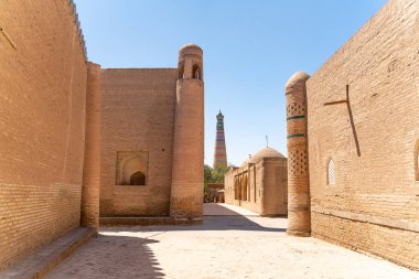 Itchan Kala kalesinin manzarası.