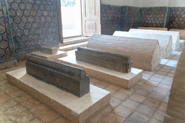 Özbekistan 'daki eski Özbek mezarı Amir Temur maqbarasi' nin, Gori Amir 'in dışı..